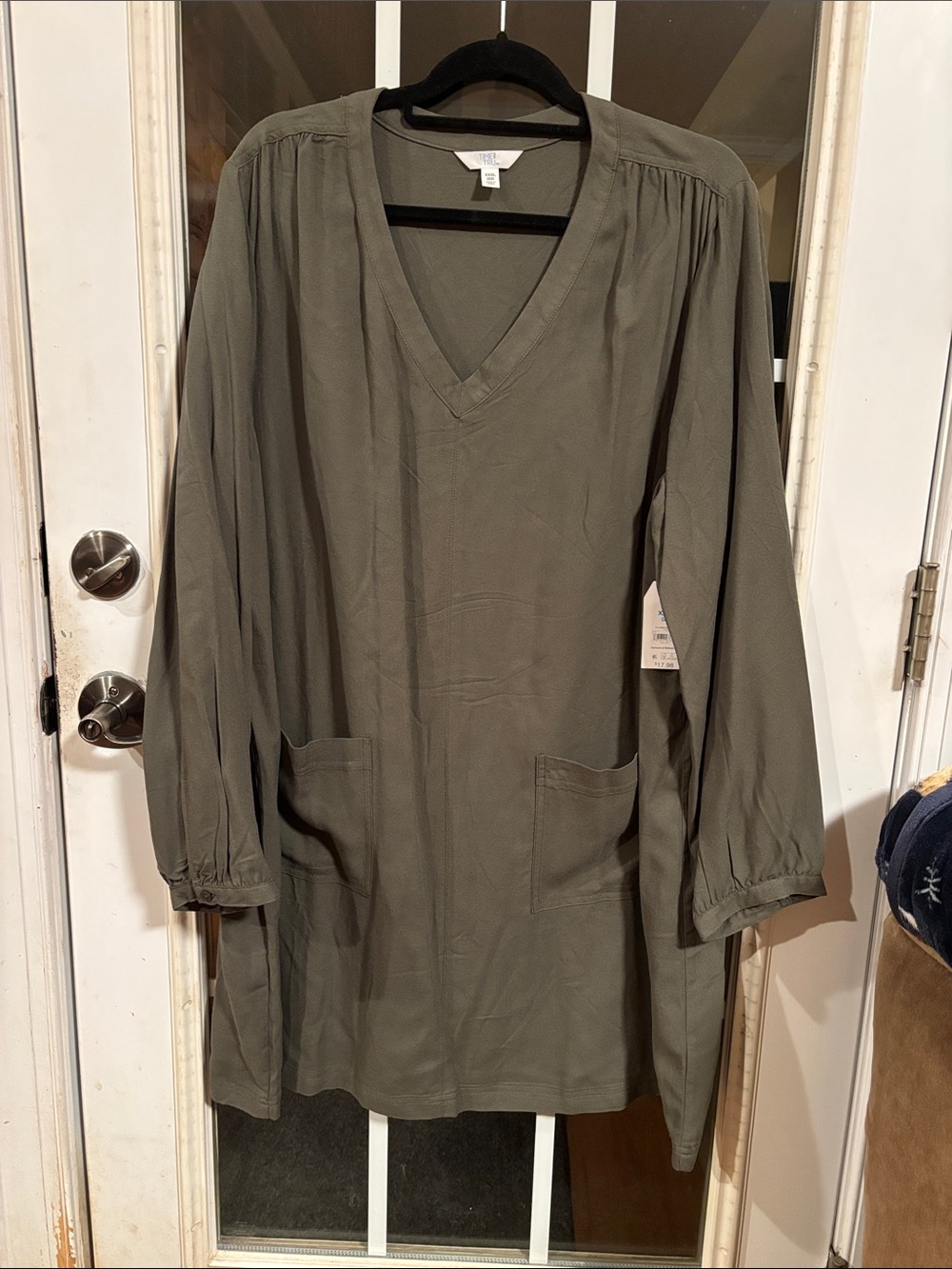Time and Tru Olive Green Dress NWT Size XXXL 3X 22 Originally from Walmart
